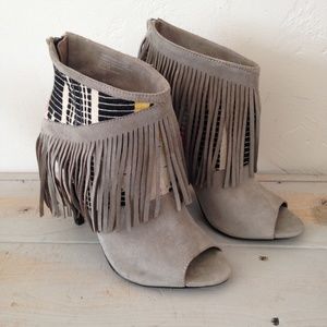 Naughty Monkey Fringe booties